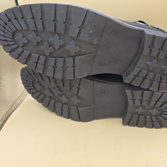 Men's Casual Boots Motorcycle Combat Ankle Dress Boots Size 11 - Picture 8 of 9